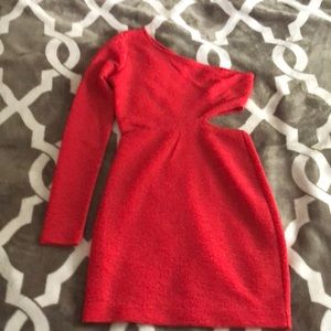 BCBG One-sleeve cocktail dress